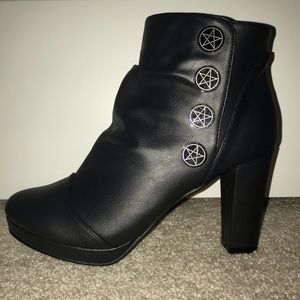 Dark Coven Button Booties